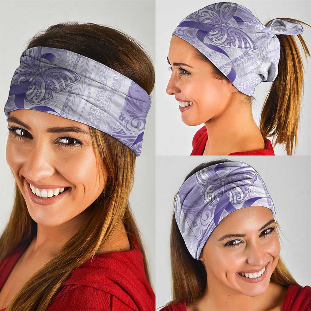 Epilepsy Awareness Neck Gaiter Maile Pikake Lokelani Crown Flower Lei Inspired LT9 - Polynesian Pride