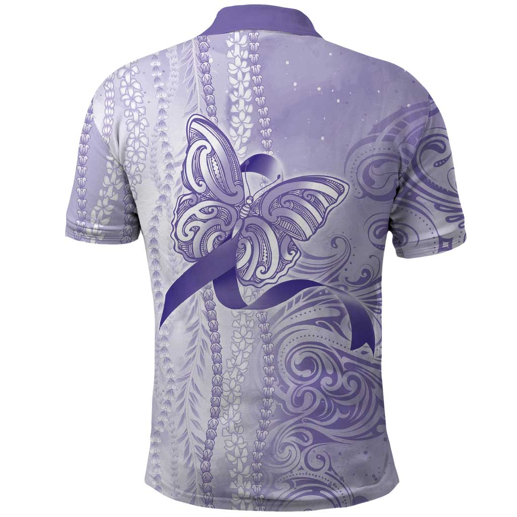 Epilepsy Awareness Polo Shirt Maile Pikake Lokelani Crown Flower Lei Inspired LT9 - Polynesian Pride