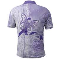 Epilepsy Awareness Polo Shirt Maile Pikake Lokelani Crown Flower Lei Inspired LT9 - Polynesian Pride
