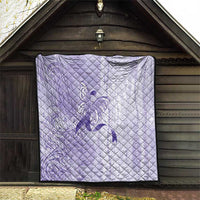 Epilepsy Awareness Quilt Maile Pikake Lokelani Crown Flower Lei Inspired LT9 - Polynesian Pride