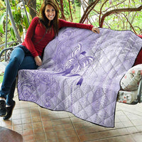 Epilepsy Awareness Quilt Maile Pikake Lokelani Crown Flower Lei Inspired LT9 - Polynesian Pride