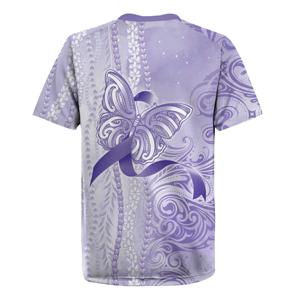Epilepsy Awareness Rugby Jersey Maile Pikake Lokelani Crown Flower Lei Inspired LT9 - Polynesian Pride