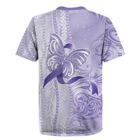Epilepsy Awareness Rugby Jersey Maile Pikake Lokelani Crown Flower Lei Inspired LT9 - Polynesian Pride