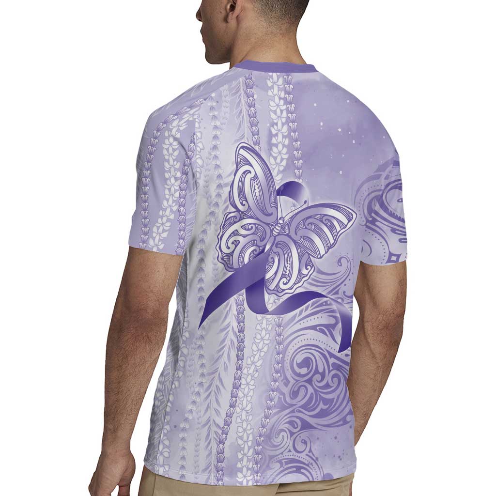 Epilepsy Awareness Rugby Jersey Maile Pikake Lokelani Crown Flower Lei Inspired LT9 - Polynesian Pride