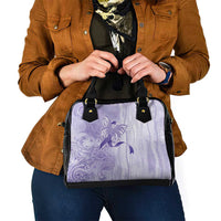Epilepsy Awareness Shoulder Handbag Maile Pikake Lokelani Crown Flower Lei Inspired LT9 - Polynesian Pride