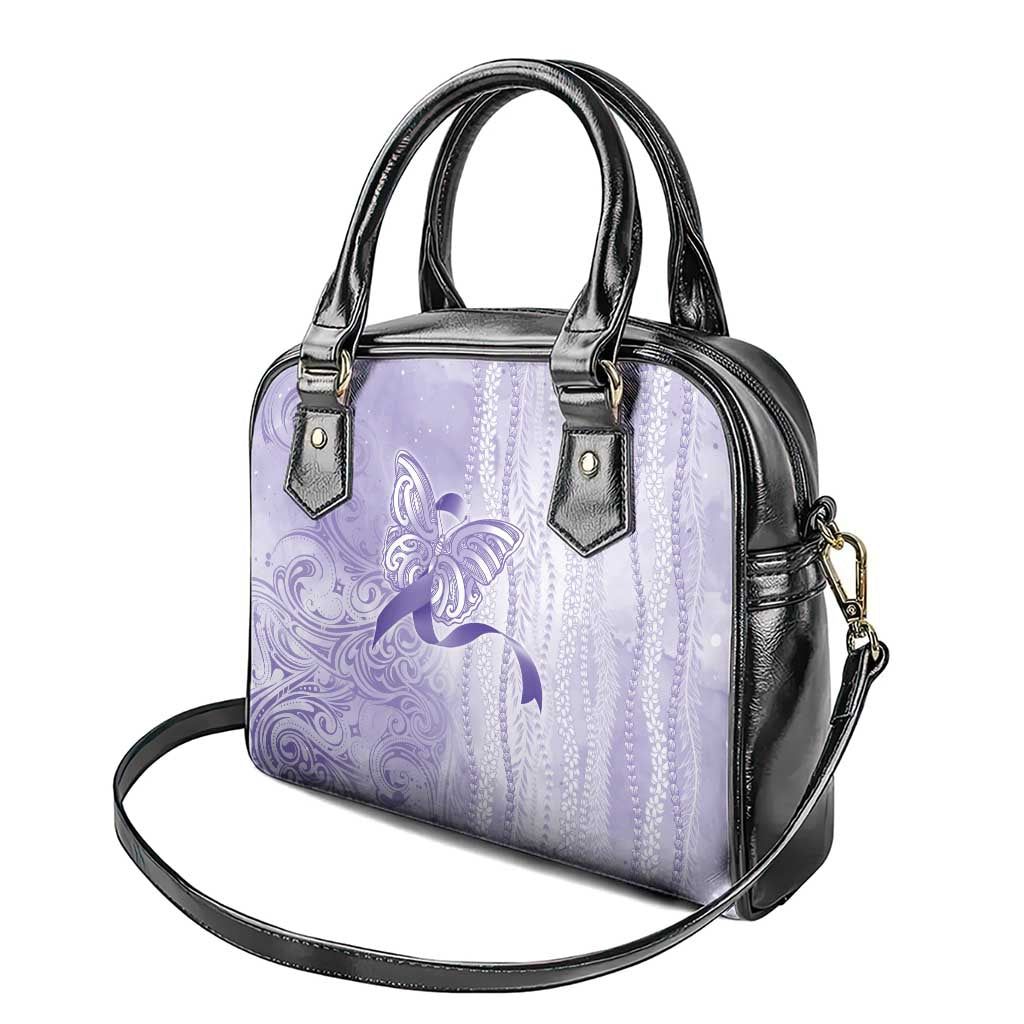 Epilepsy Awareness Shoulder Handbag Maile Pikake Lokelani Crown Flower Lei Inspired LT9 - Polynesian Pride