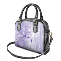 Epilepsy Awareness Shoulder Handbag Maile Pikake Lokelani Crown Flower Lei Inspired LT9 - Polynesian Pride
