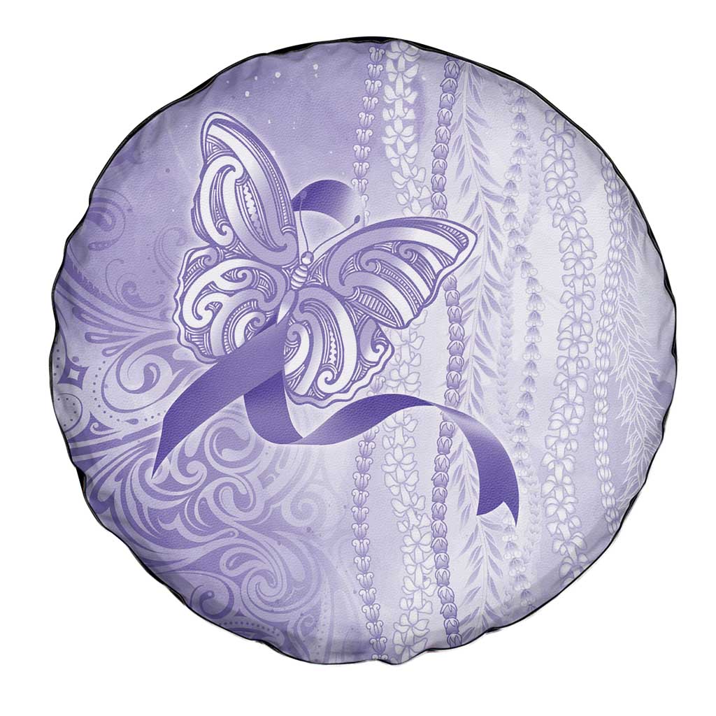 Epilepsy Awareness Spare Tire Cover Maile Pikake Lokelani Crown Flower Lei Inspired LT9 - Polynesian Pride