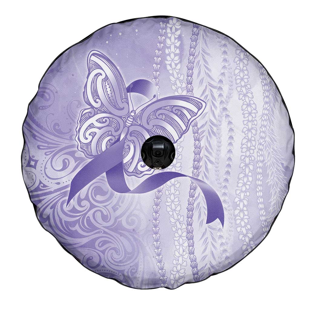 Epilepsy Awareness Spare Tire Cover Maile Pikake Lokelani Crown Flower Lei Inspired LT9 - Polynesian Pride
