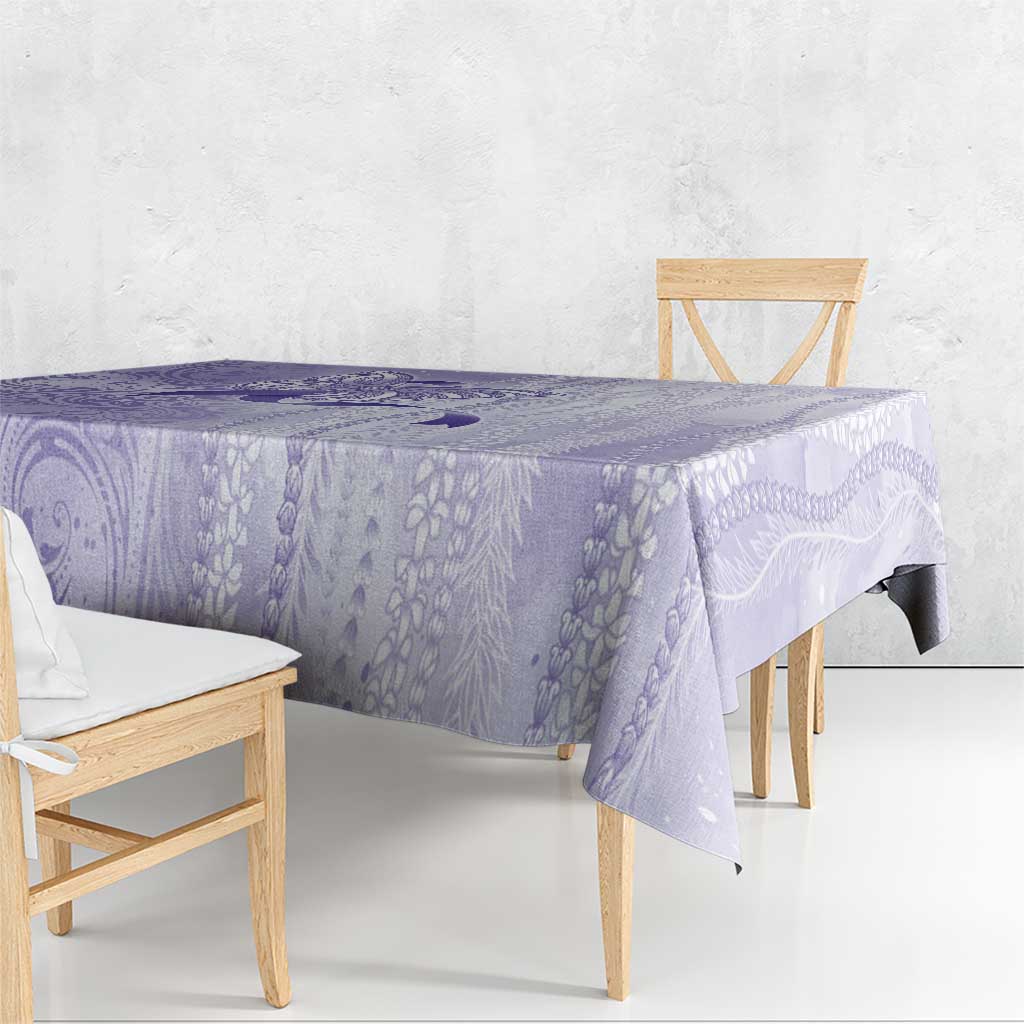 Epilepsy Awareness Tablecloth Maile Pikake Lokelani Crown Flower Lei Inspired LT9 - Polynesian Pride