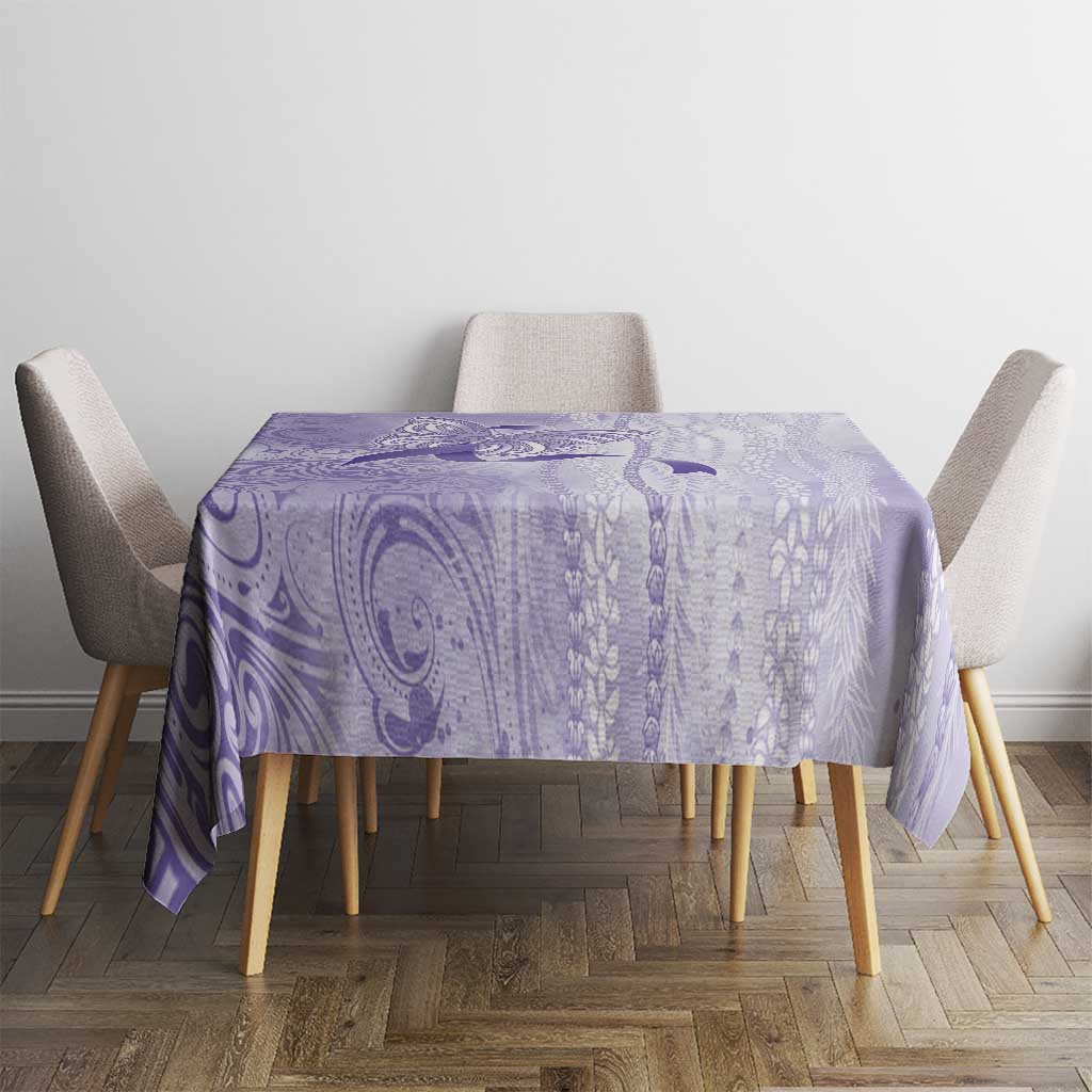 Epilepsy Awareness Tablecloth Maile Pikake Lokelani Crown Flower Lei Inspired LT9 - Polynesian Pride
