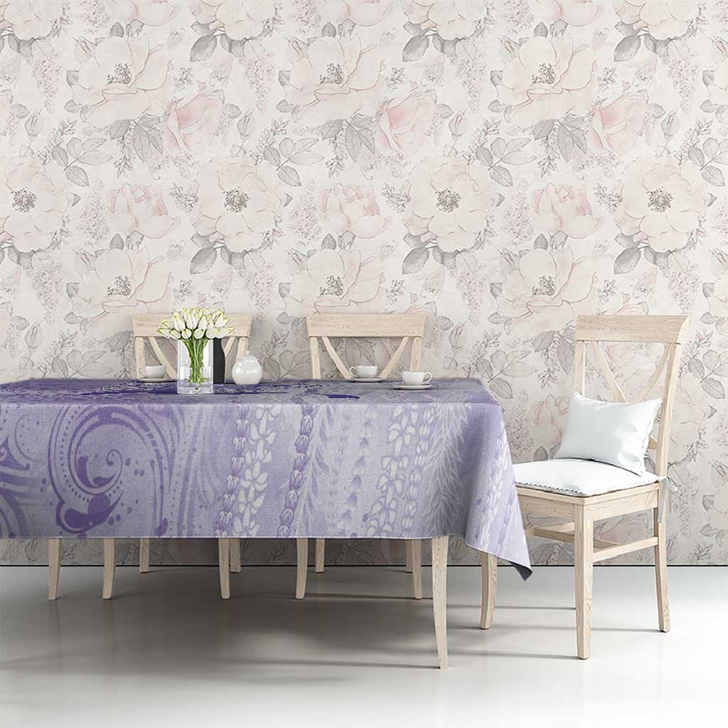 Epilepsy Awareness Tablecloth Maile Pikake Lokelani Crown Flower Lei Inspired LT9 - Polynesian Pride