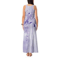 Epilepsy Awareness Tank Maxi Dress Maile Pikake Lokelani Crown Flower Lei Inspired LT9 - Polynesian Pride