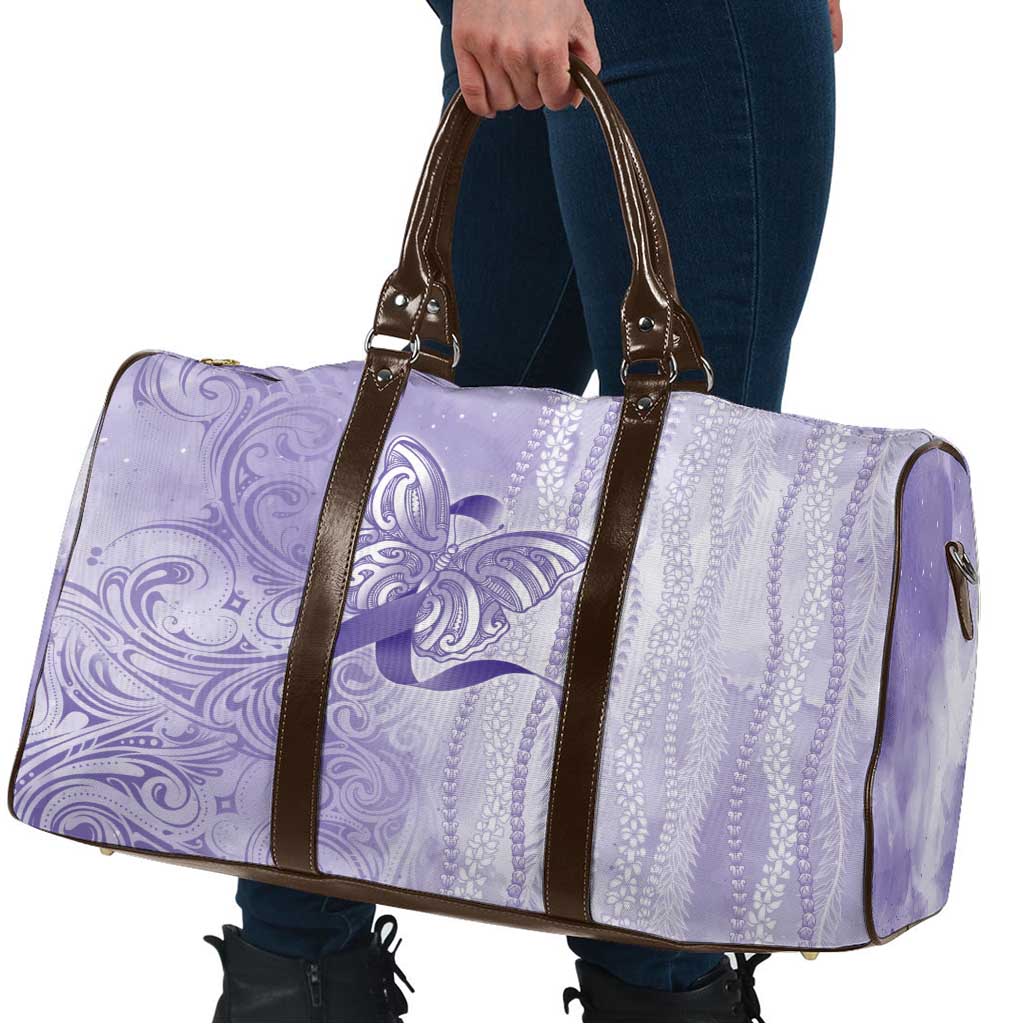 Epilepsy Awareness Travel Bag Maile Pikake Lokelani Crown Flower Lei Inspired LT9 - Polynesian Pride