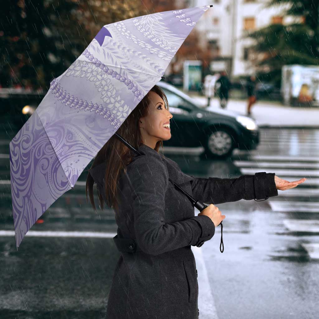 Epilepsy Awareness Umbrella Maile Pikake Lokelani Crown Flower Lei Inspired LT9 - Polynesian Pride