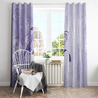 Epilepsy Awareness Window Curtain Maile Pikake Lokelani Crown Flower Lei Inspired LT9 - Polynesian Pride