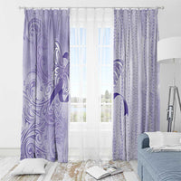 Epilepsy Awareness Window Curtain Maile Pikake Lokelani Crown Flower Lei Inspired LT9 - Polynesian Pride