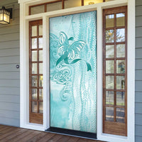 PTSD Awareness Door Cover Maile Pikake Lokelani Crown Flower Lei Inspired LT9 - Polynesian Pride