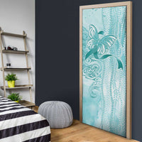PTSD Awareness Door Cover Maile Pikake Lokelani Crown Flower Lei Inspired LT9 - Polynesian Pride