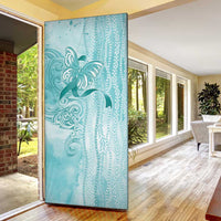 PTSD Awareness Door Cover Maile Pikake Lokelani Crown Flower Lei Inspired LT9 - Polynesian Pride
