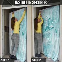PTSD Awareness Door Cover Maile Pikake Lokelani Crown Flower Lei Inspired LT9 - Polynesian Pride