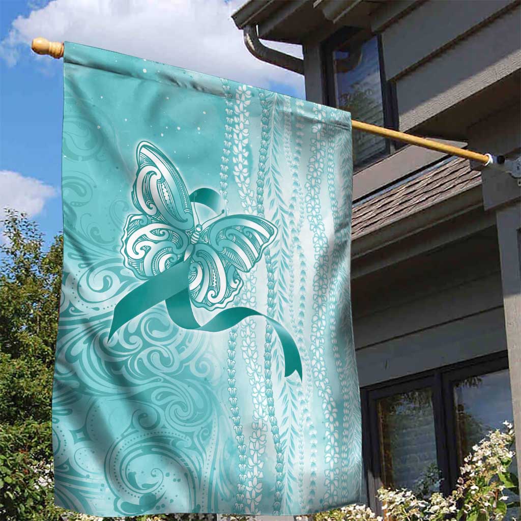 PTSD Awareness Garden Flag Maile Pikake Lokelani Crown Flower Lei Inspired LT9 - Polynesian Pride