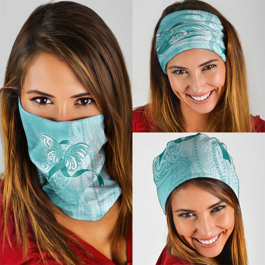 PTSD Awareness Neck Gaiter Maile Pikake Lokelani Crown Flower Lei Inspired LT9 - Polynesian Pride