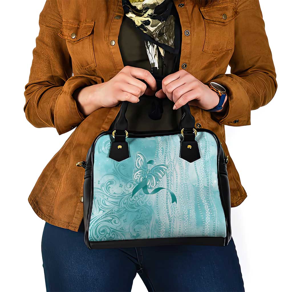 PTSD Awareness Shoulder Handbag Maile Pikake Lokelani Crown Flower Lei Inspired LT9 - Polynesian Pride