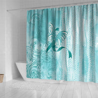 PTSD Awareness Shower Curtain Maile Pikake Lokelani Crown Flower Lei Inspired