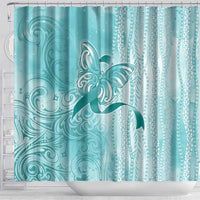 PTSD Awareness Shower Curtain Maile Pikake Lokelani Crown Flower Lei Inspired