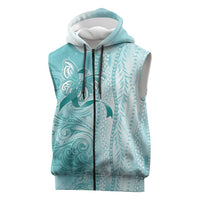 PTSD Awareness Sleeveless Zip Hoodie Maile Pikake Lokelani Crown Flower Lei Inspired