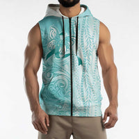 PTSD Awareness Sleeveless Zip Hoodie Maile Pikake Lokelani Crown Flower Lei Inspired