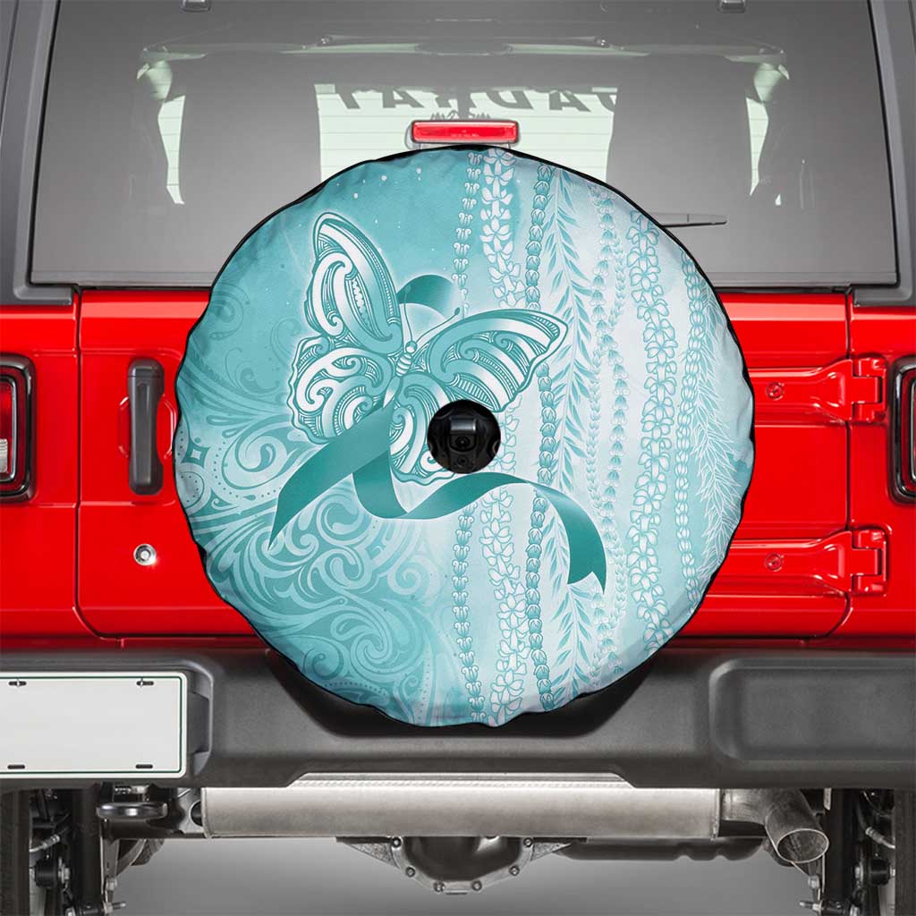 PTSD Awareness Spare Tire Cover Maile Pikake Lokelani Crown Flower Lei Inspired LT9 - Polynesian Pride