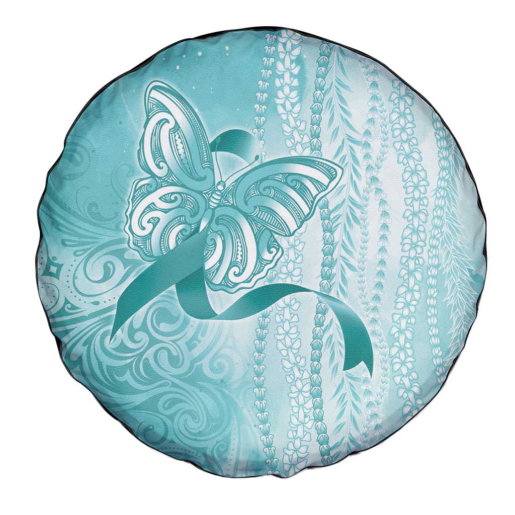 PTSD Awareness Spare Tire Cover Maile Pikake Lokelani Crown Flower Lei Inspired LT9 - Polynesian Pride