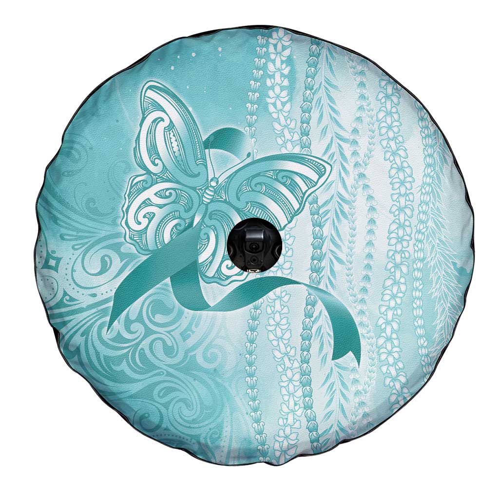 PTSD Awareness Spare Tire Cover Maile Pikake Lokelani Crown Flower Lei Inspired LT9 - Polynesian Pride