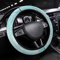 PTSD Awareness Steering Wheel Cover Maile Pikake Lokelani Crown Flower Lei Inspired