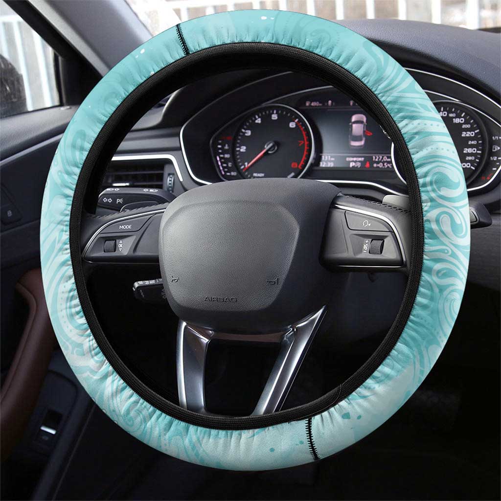 PTSD Awareness Steering Wheel Cover Maile Pikake Lokelani Crown Flower Lei Inspired