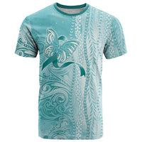 PTSD Awareness T Shirt Maile Pikake Lokelani Crown Flower Lei Inspired LT9 Teal - Polynesian Pride