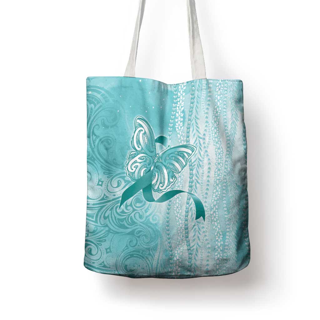 PTSD Awareness Tote Bag Maile Pikake Lokelani Crown Flower Lei Inspired LT9 - Polynesian Pride