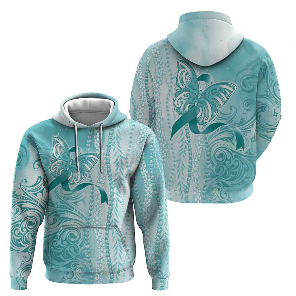PTSD Awareness Zip Hoodie Maile Pikake Lokelani Crown Flower Lei Inspired LT9 - Polynesian Pride