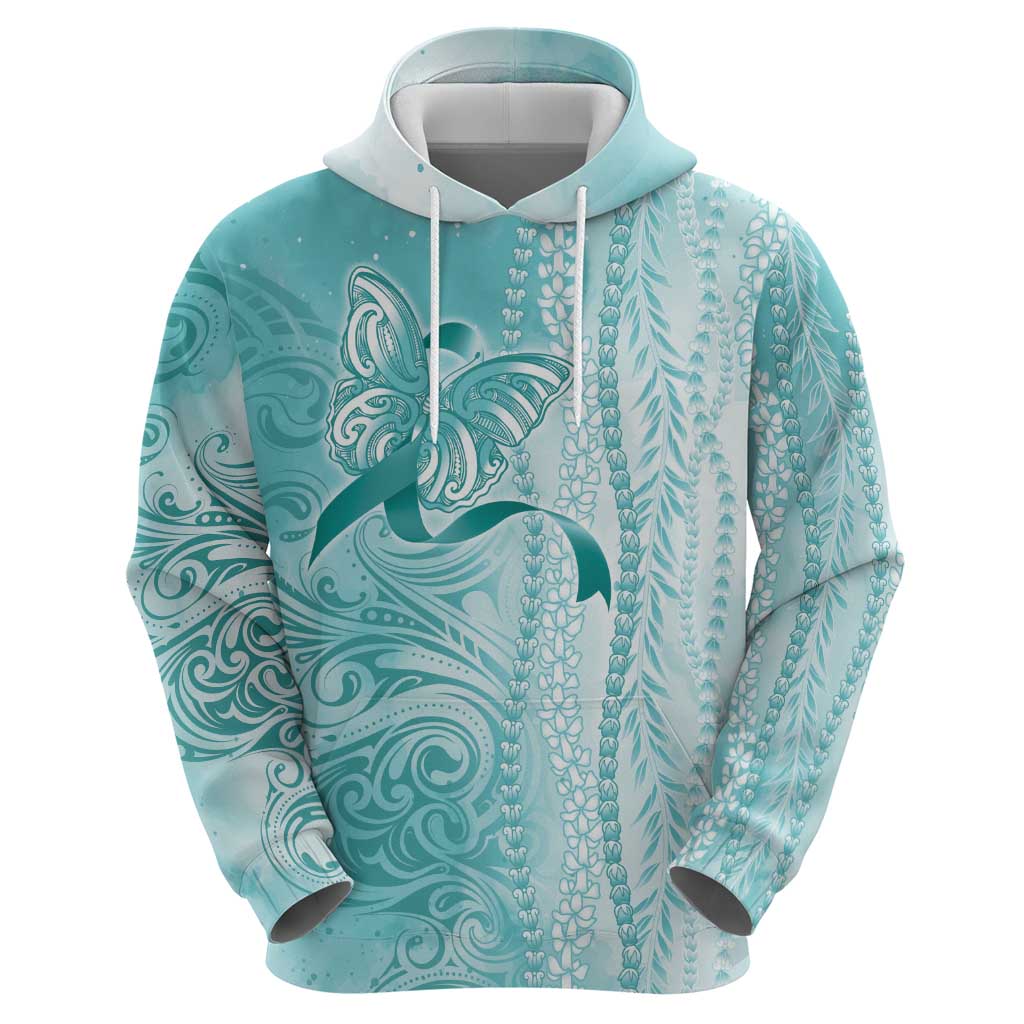 PTSD Awareness Zip Hoodie Maile Pikake Lokelani Crown Flower Lei Inspired LT9 - Polynesian Pride