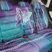Suicide Prevention Awareness Back Car Seat Cover Maile Pikake Lokelani Crown Flower Lei Inspired LT9 - Polynesian Pride