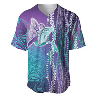 Suicide Prevention Awareness Baseball Jersey Maile Pikake Lokelani Crown Flower Lei Inspired