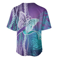 Suicide Prevention Awareness Baseball Jersey Maile Pikake Lokelani Crown Flower Lei Inspired