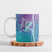 Suicide Prevention Awareness Ceramic Mug Maile Pikake Lokelani Crown Flower Lei Inspired LT9 Multicolor - Polynesian Pride