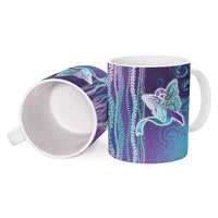 Suicide Prevention Awareness Ceramic Mug Maile Pikake Lokelani Crown Flower Lei Inspired LT9 - Polynesian Pride