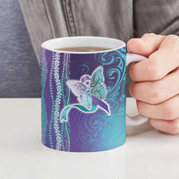 Suicide Prevention Awareness Ceramic Mug Maile Pikake Lokelani Crown Flower Lei Inspired LT9 - Polynesian Pride
