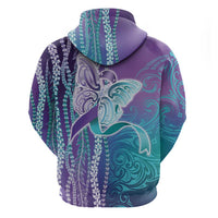 Suicide Prevention Awareness Hoodie Maile Pikake Lokelani Crown Flower Lei Inspired LT9 - Polynesian Pride