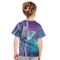 Suicide Prevention Awareness Kid T Shirt Maile Pikake Lokelani Crown Flower Lei Inspired LT9 - Polynesian Pride