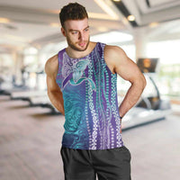 Suicide Prevention Awareness Men Tank Top Maile Pikake Lokelani Crown Flower Lei Inspired LT9 Multicolor - Polynesian Pride